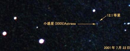 [小惑星(0005)Astraeaの写真]