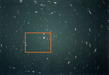 リニア彗星の原寸写真