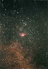 天の川,M8,M20の写真