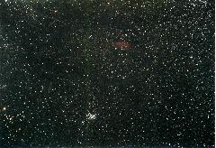 カリフォルニア星雲とプレアデス星団の写真