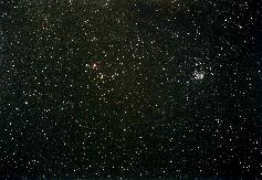 プレアデス星団とアルデバランの写真